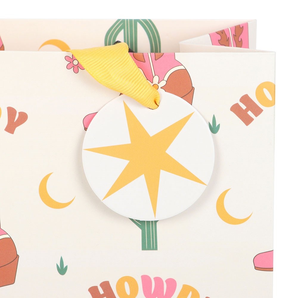 Something Different - 23cm Cowboy Boot Print Cadeautas - Multicolours